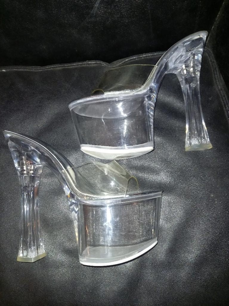19 cm plateau hoge hakken mules platform high heels pumps, Ophalen, Overige kleuren, Nieuw, Schoenen met hoge hakken