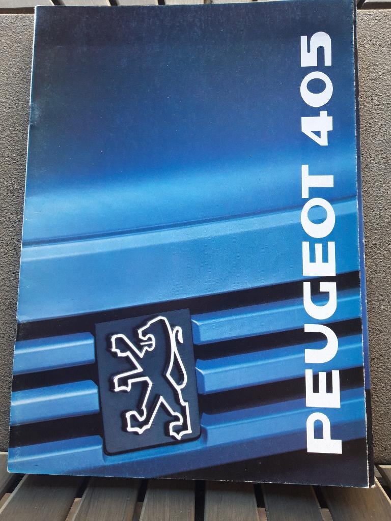 folder Peugeot 405 1989 – NL, Ophalen of Verzenden, Zo goed als nieuw, Peugeot