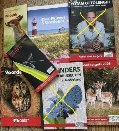Postcodeloterij boeken (oa met pretpark bonnen) - gratis, Ophalen of Verzenden, Nieuw