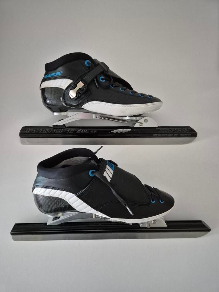 Powerslide M2 schaatsen - Zwart/Blauw, Sport en Fitness, Schaatsen, Zo goed als nieuw, Noren, Overige merken, Ophalen