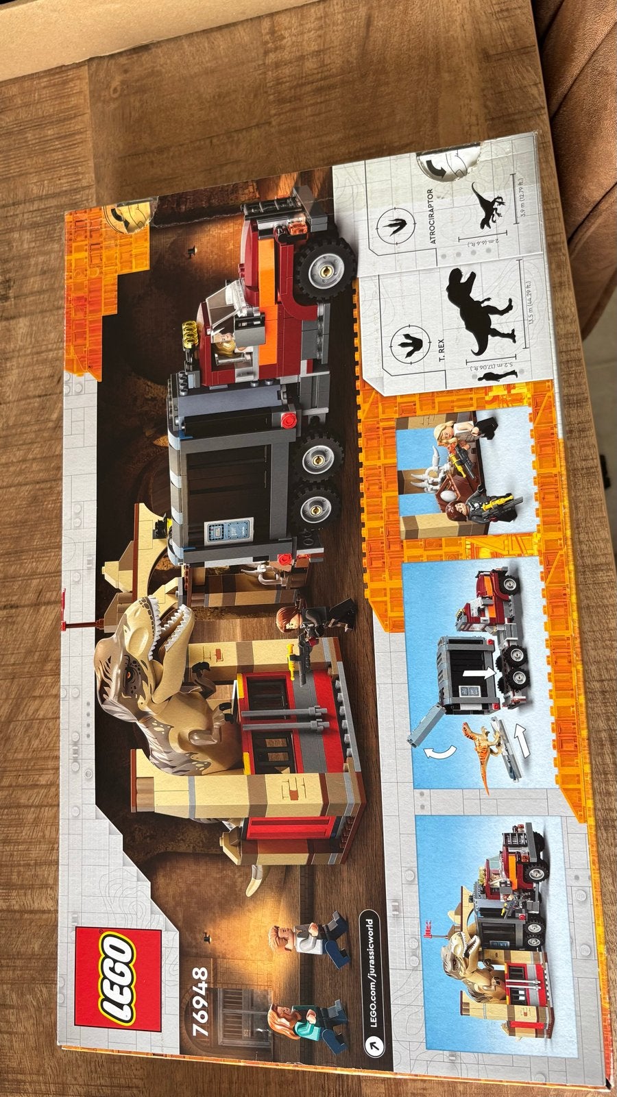 Lego Jurassic World 76948 T. Rex & Atrociraptor Dinosaurus U, Ophalen, Jurassic World, Lego, Nieuw