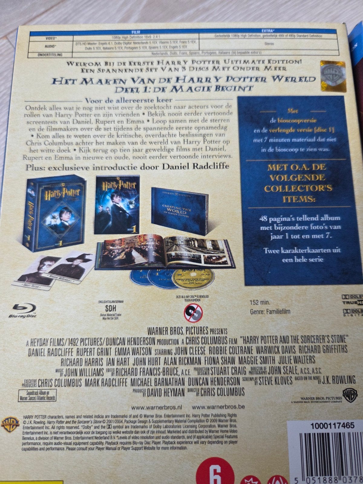 Harry Potter - Deel 1 + 2 - Ultimate Edition Blu-ray boxset, Cd's en Dvd's, Blu-ray, Ophalen of Verzenden, Zo goed als nieuw, Science Fiction en Fantasy