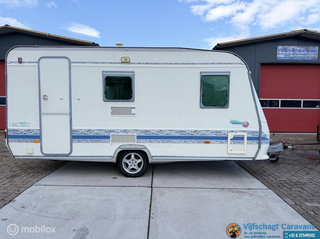 Adria Unica B 432 PX incl voortent, Caravans en Kamperen, Caravans, Bedrijf, 750 - 1000 kg, Adria, 5 tot 6 meter