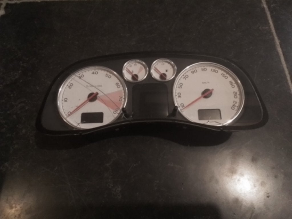 INSTRUMENTEN PANEEL / KILOMETERTELLER PEUGEOT 307, Auto-onderdelen, Dashboard en Schakelaars, Niet ingevuld, Gebruikt, Niet ingevuld