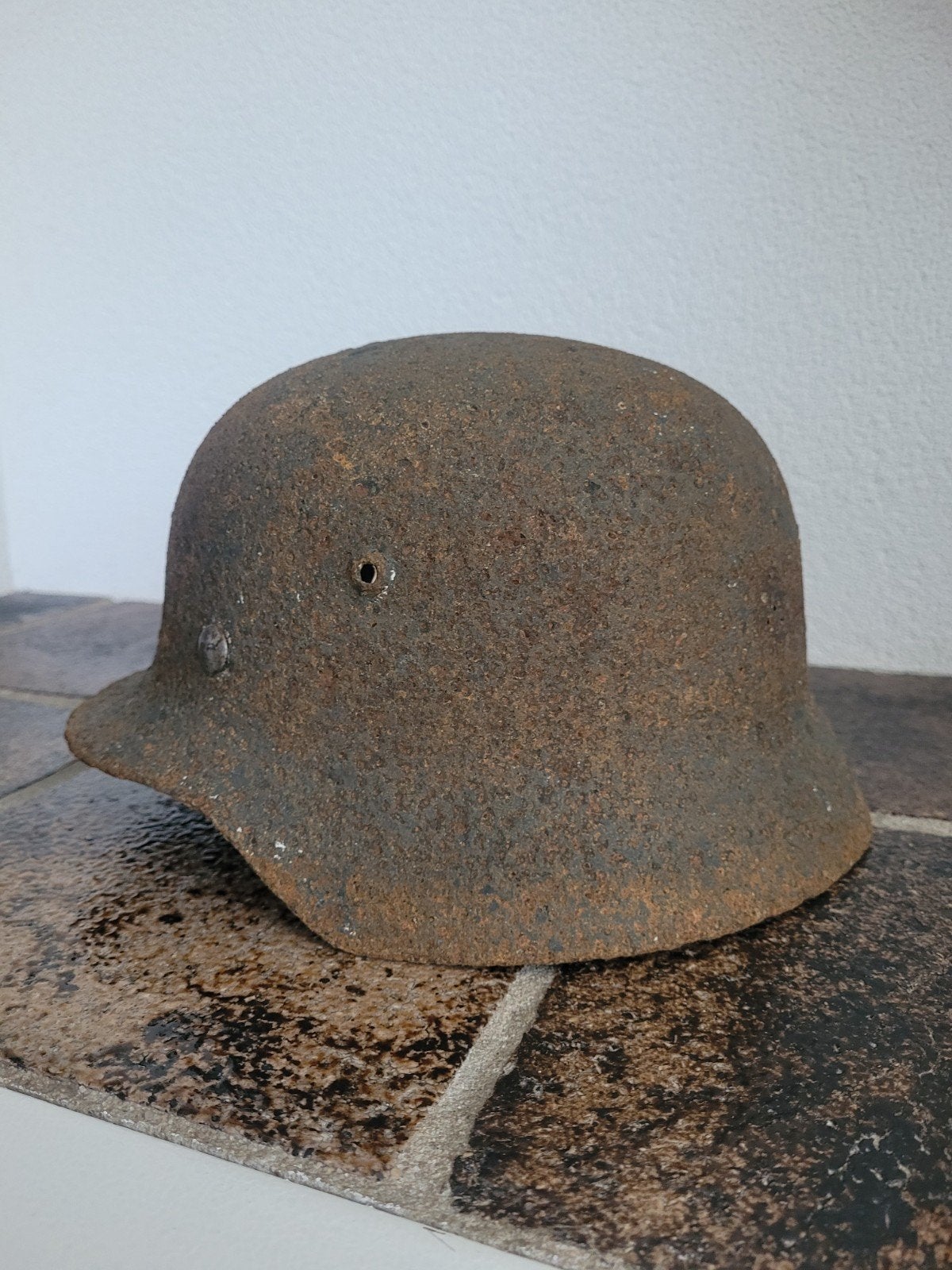 Mooie Duitse m35 helm!, Ophalen of Verzenden, Landmacht, Duitsland, Helm of Baret