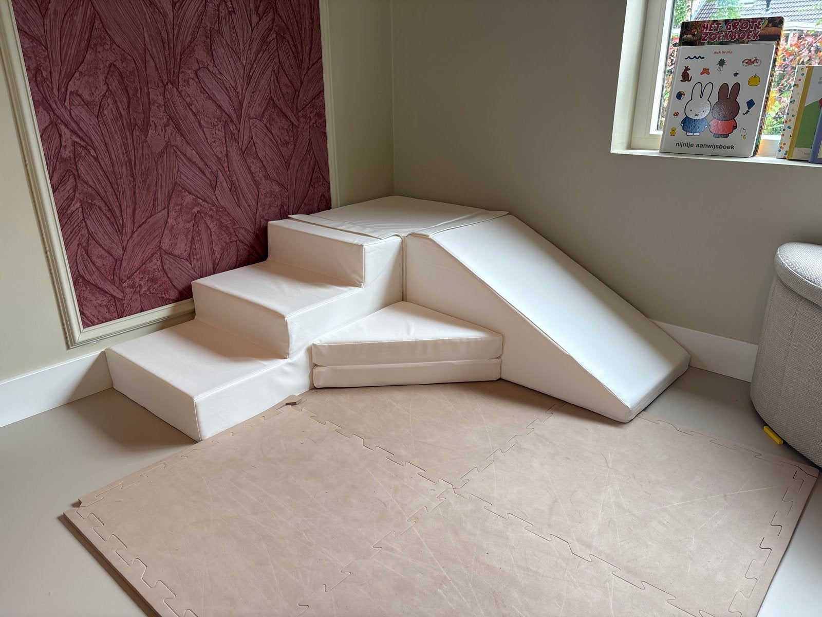 Zachte speelset met trap en glijbaan voor kinderen, Ophalen, Zo goed als nieuw, Glijbaan