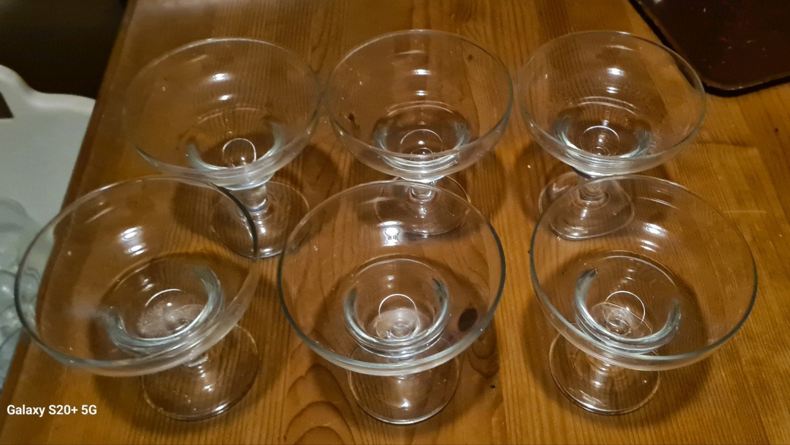 4 Sets glazen dessert- of cocktailcoupes magarita coupes, Ophalen of Verzenden, Glas, Overige stijlen, Glas of Glazen