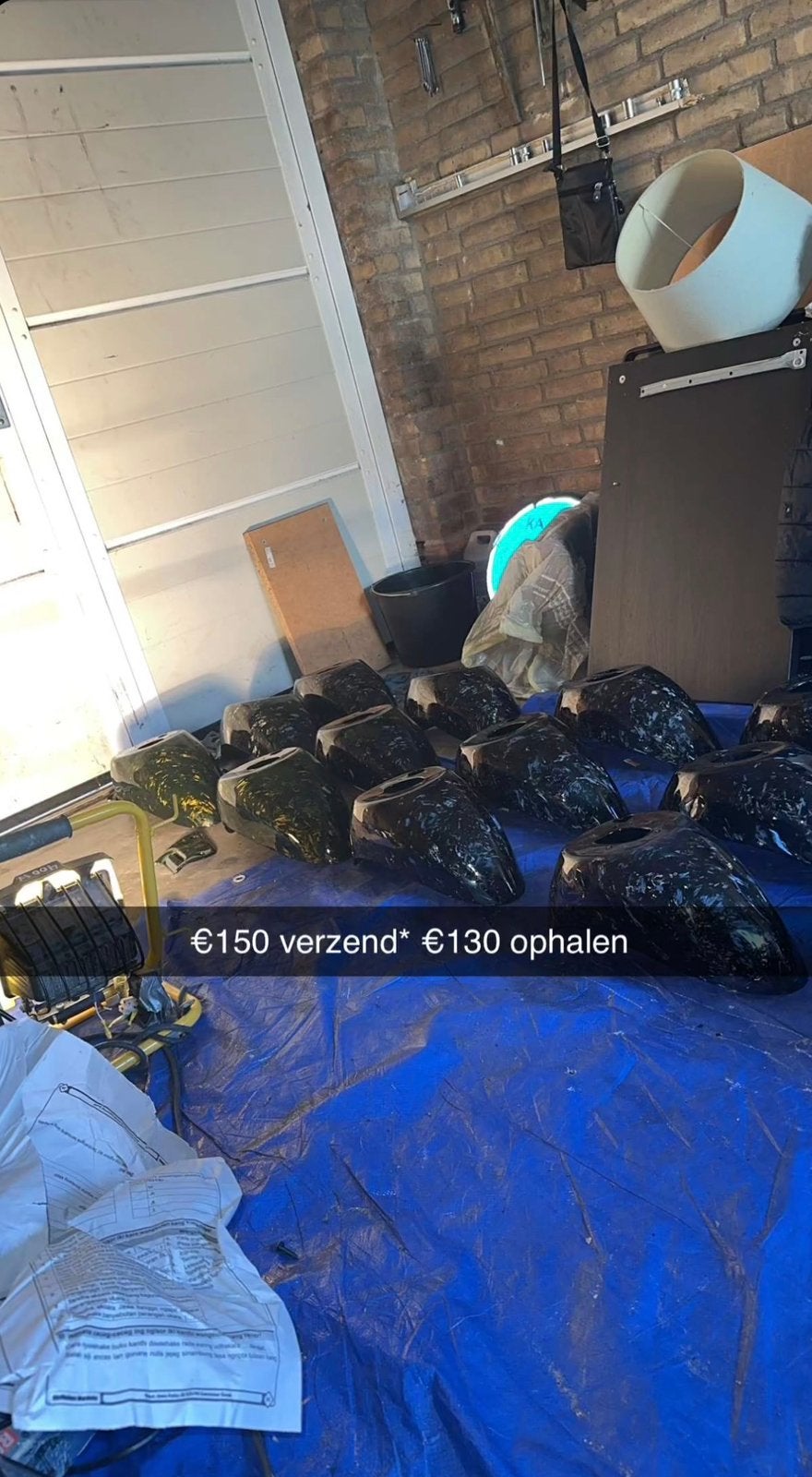 Piaggio zip forced carbon voordspatbord origineel carbon, Ophalen of Verzenden, Zo goed als nieuw, Piaggio