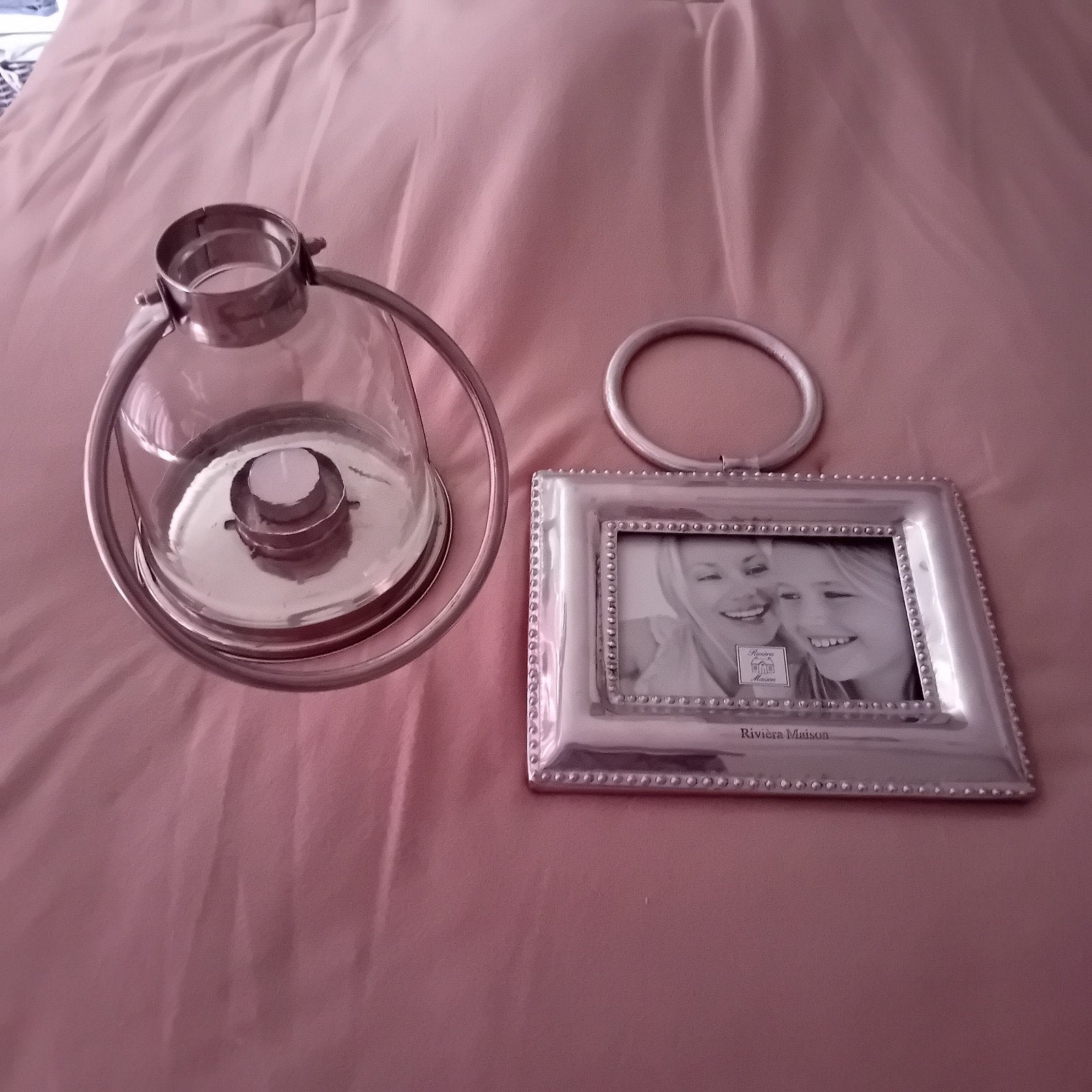Fotolijst zilver van RM  en windlicht.met grote ring, Ophalen of Verzenden, Fotolijst