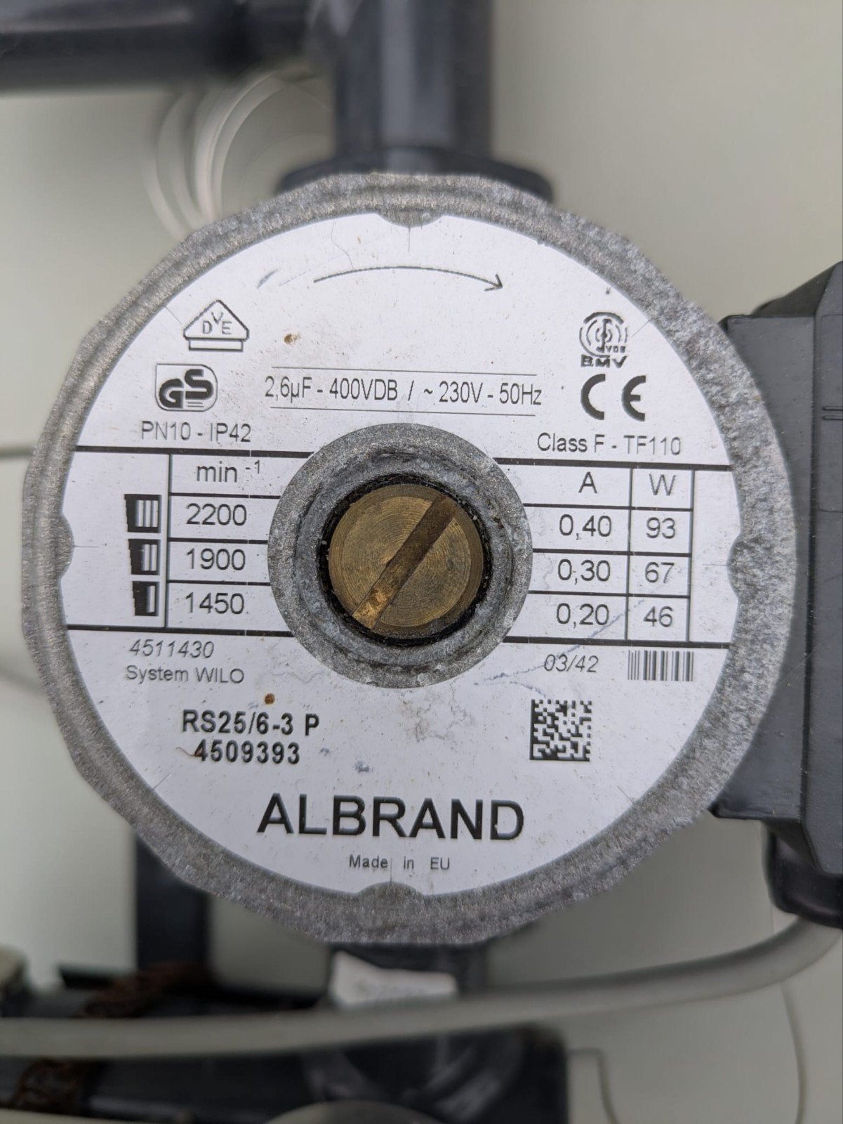 CV ketel pomp Albrand RS25/6-3 P Wilo, Ophalen of Verzenden