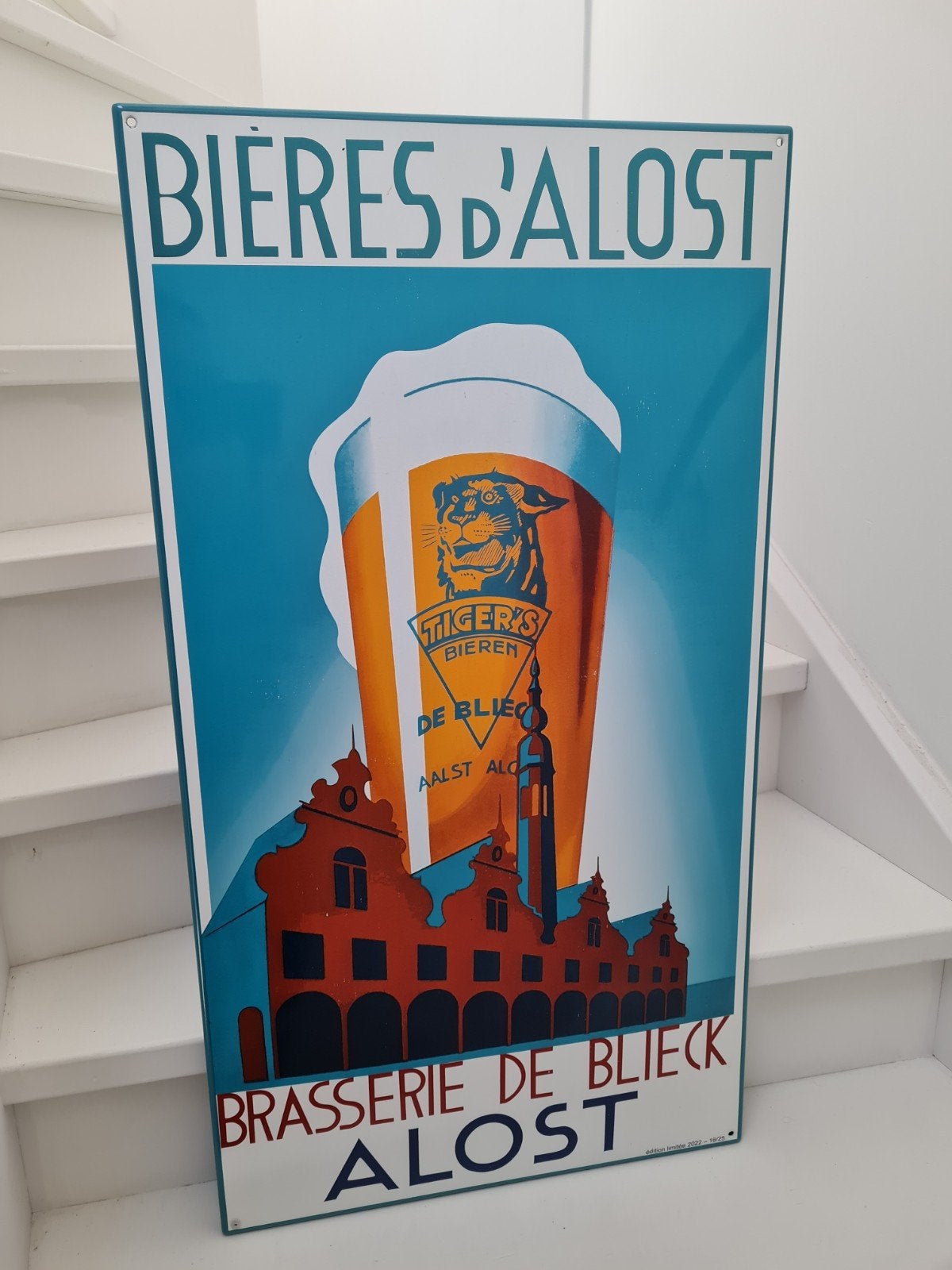 emaille bord alost gelimiteerd uitgebracht, Ophalen of Verzenden, Reclamebord
