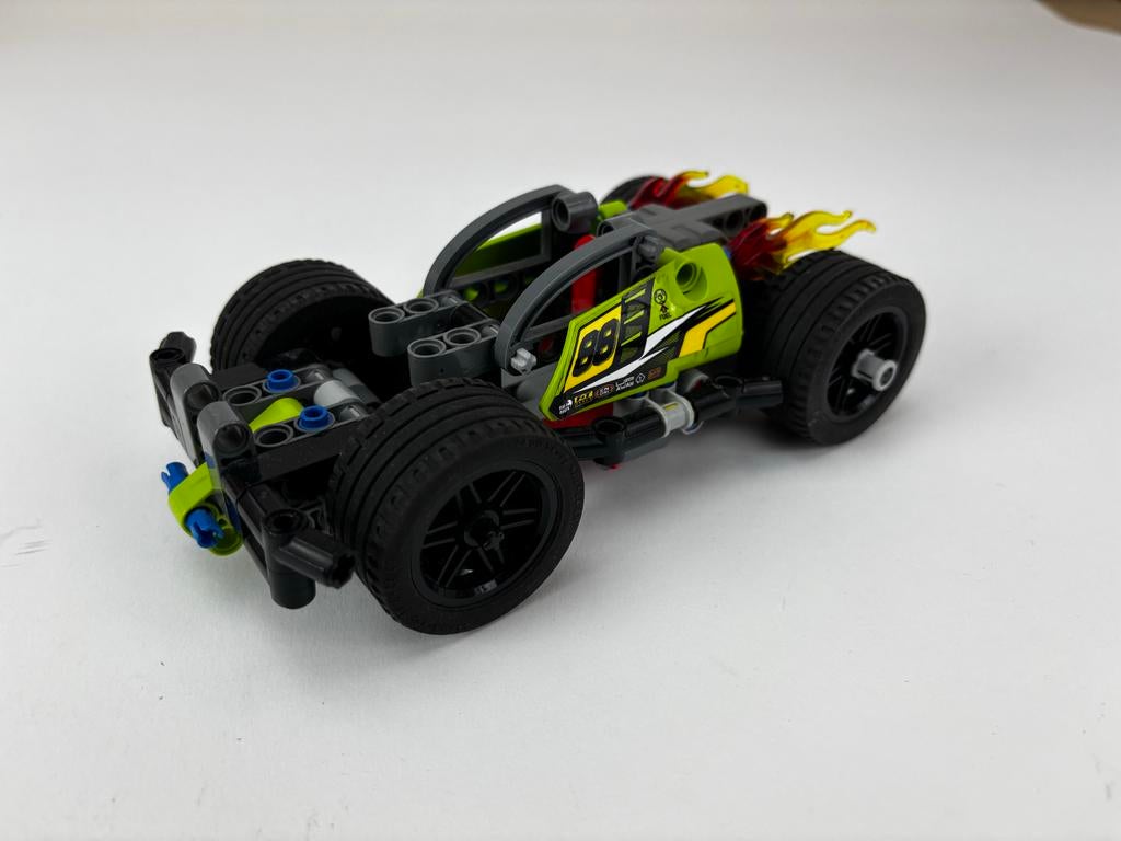 Lego Technic 42072 racer met pull-back motor, Gebruikt, Lego, Ophalen of Verzenden, Complete set