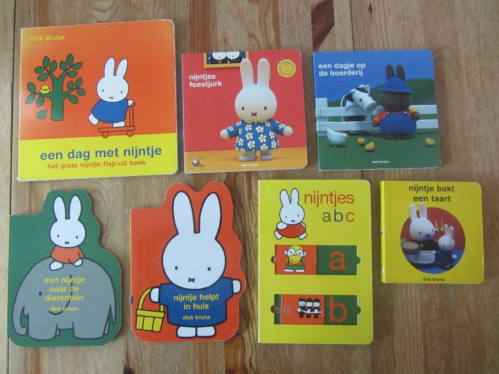 Nijntje en andere (karton)boekjes van Dick Bruna, Ophalen of Verzenden, Gelezen, 1 tot 2 jaar