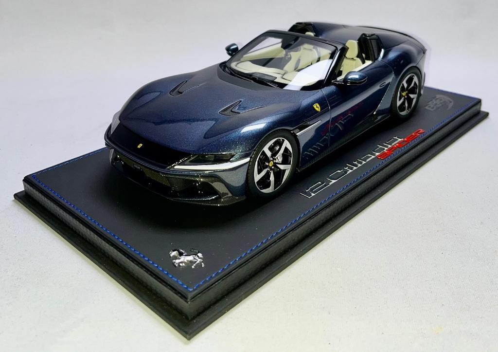 Ferrari 12 Cilindri Spider Blauw 1:18 P18251C van BBR, Ophalen of Verzenden, Nieuw, Auto, Overige merken