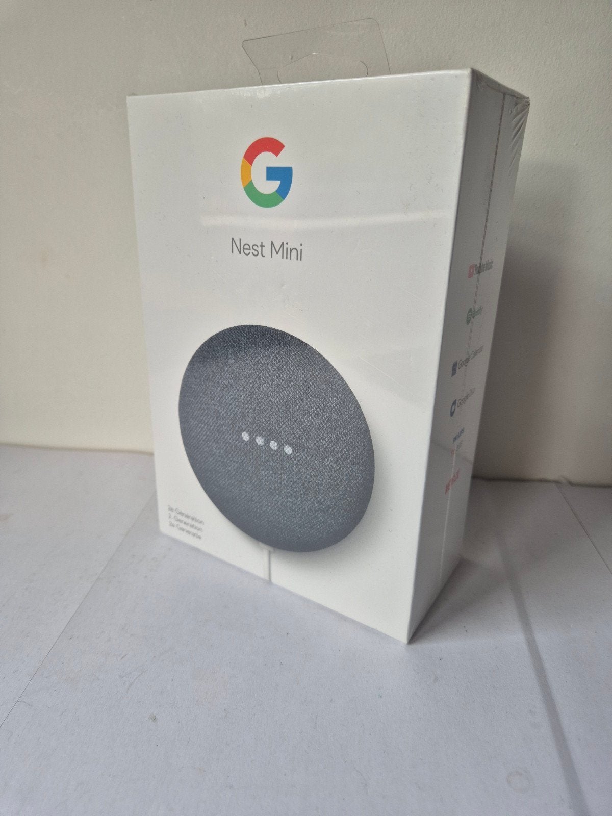 Google Nest Mini (2e generatie) - Verzegeld - Gloednieuw, Slimme speaker, Google, Nieuw, Ophalen of Verzenden