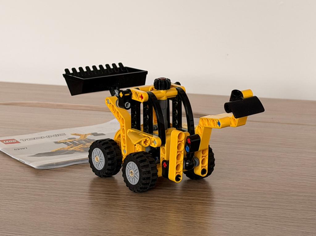 Lego Technic graaflaadmachine 42197, Gebruikt, Lego, Compleet, Ophalen of Verzenden