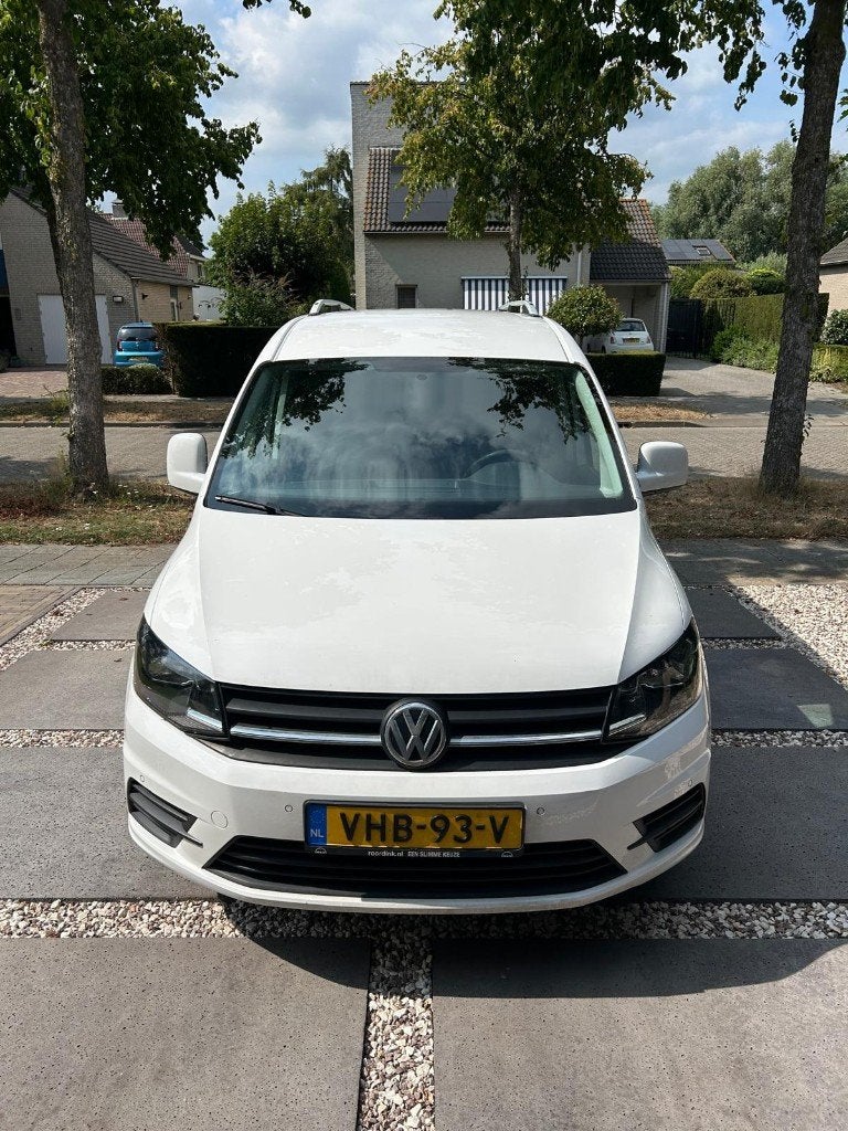 Volkswagen Caddy 2.0 TDI 75KW 2016 Wit, Auto's, Bestelauto's, Automaat, Euro 6, 4 cilinders, Volkswagen