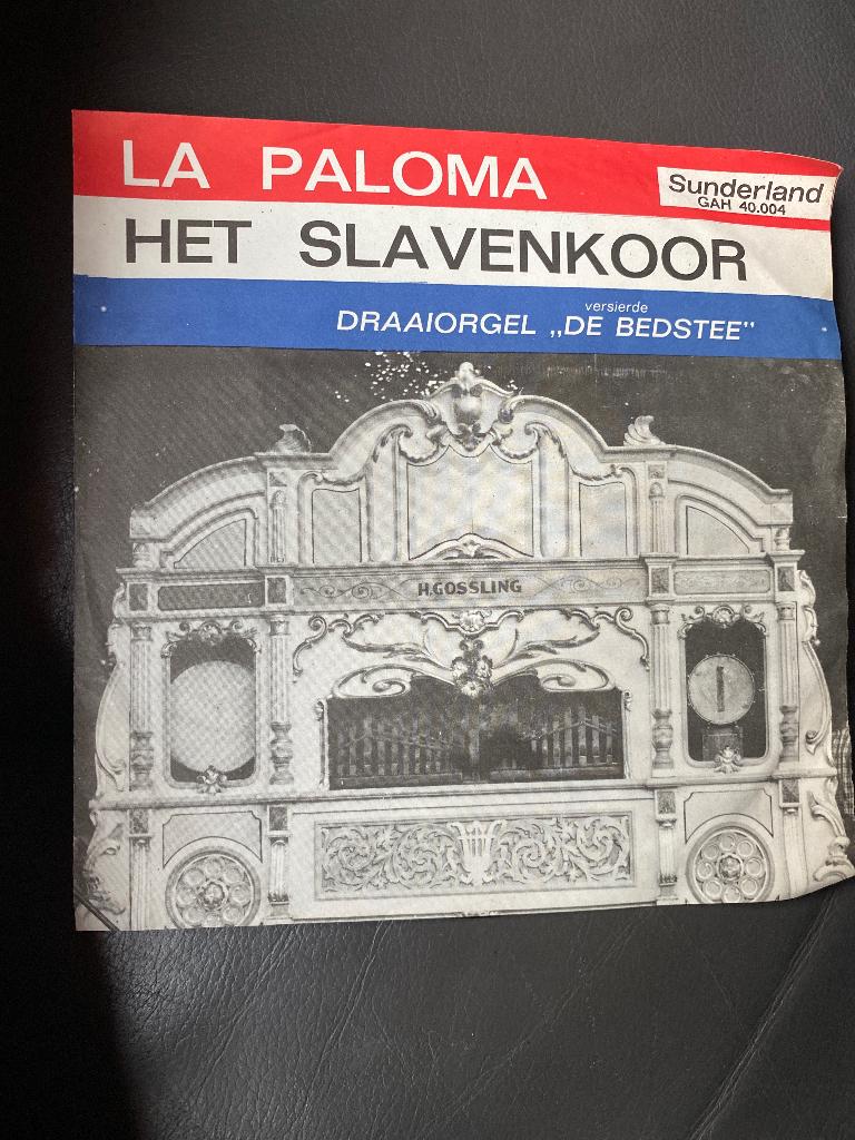 Draaiorgel De Bedstee : La Paloma ( single vinyl), Cd's en Dvd's, Vinyl Singles, Ophalen of Verzenden, Zo goed als nieuw