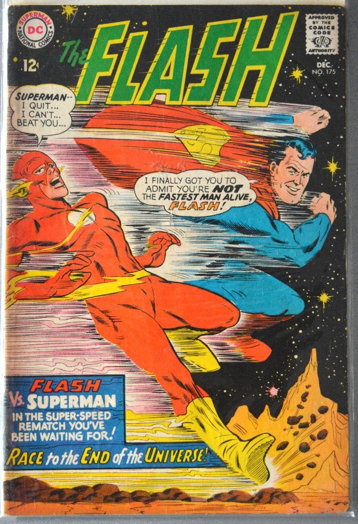 Flash # 175. Tweede race tussen Flash en Superman, Amerika, Diverse auteurs, Ophalen of Verzenden, Gelezen