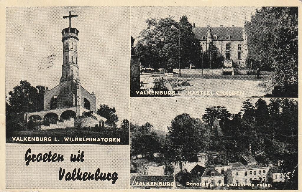 06873 Valkenburg - 3 luik Groeten uit ... - gel. 1951, Verzenden, 1940 tot 1960, Gelopen, Limburg