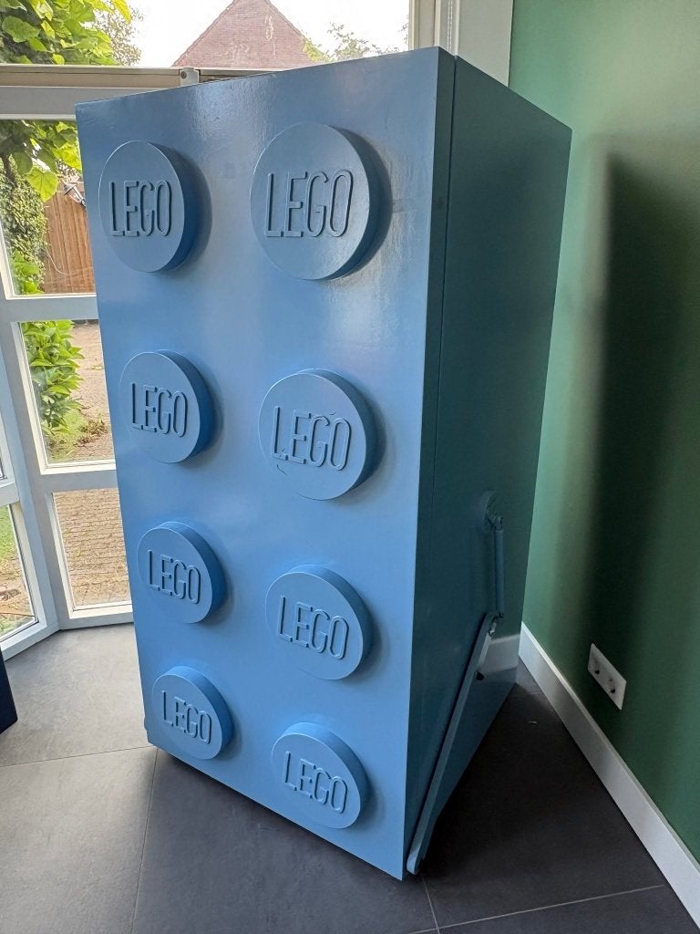 Lego Kast, Ophalen, Met plank(en), Gebruikt, Overige materialen