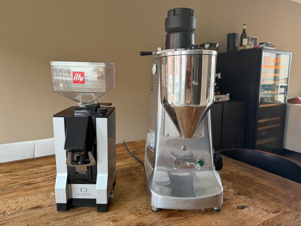 Set koffiemolens: Eureka Mignon + Mazzer Illy molen, Ophalen, Gebruikt, Barista-accessoire