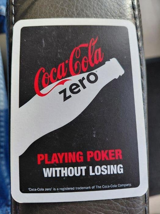 set Coca Cola zero speelkaarten, Verzamelen, Ophalen of Verzenden, Zo goed als nieuw, Overige typen