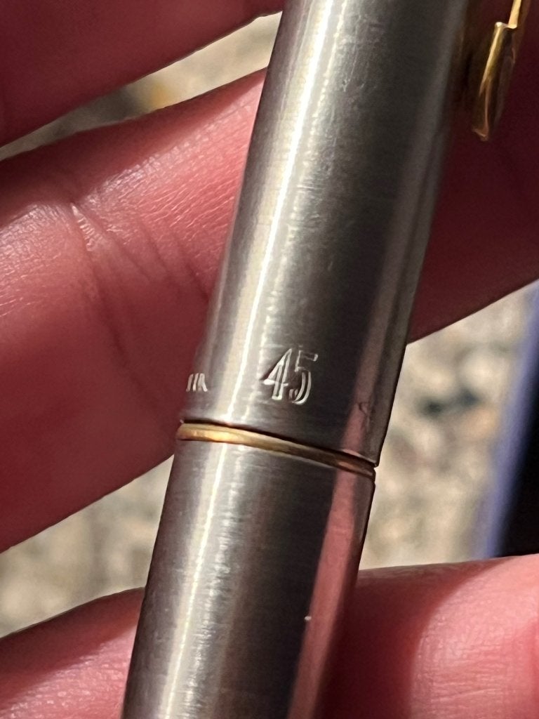 Vintage Parker 45 Flighter GT vulpen – 14K Gouden, Verzenden, Gebruikt, Vulpen, Parker