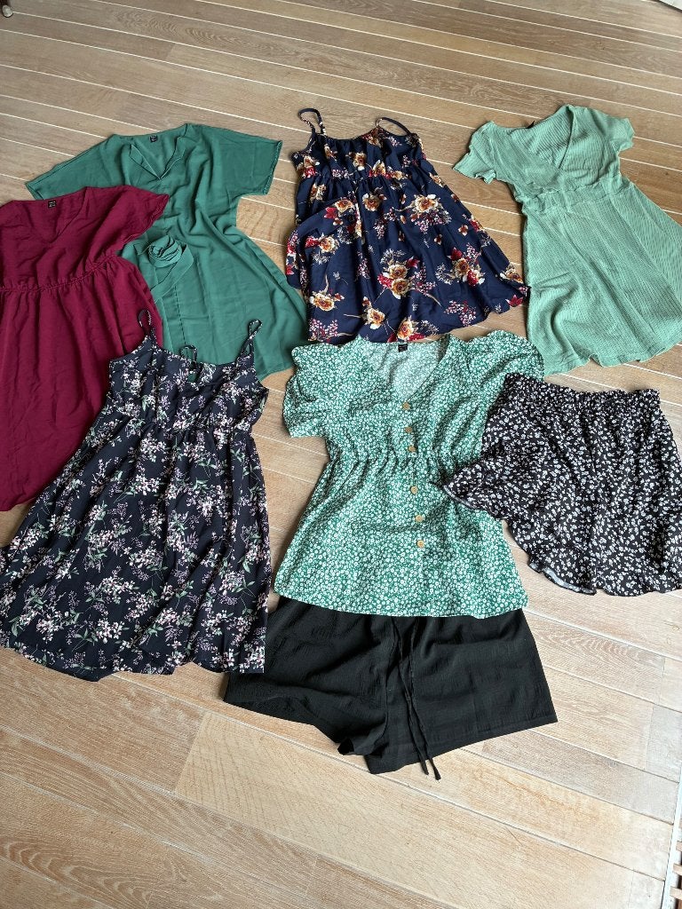 Zomers pakket zwangerschaps kleding, Kleding | Dames, Positiekleding, Meerkleurig, Jurk, Ophalen of Verzenden, Zo goed als nieuw