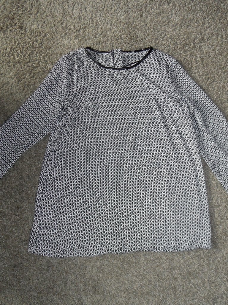 Zwart-wit gemêleerd damesshirt (HEMA, maat M), Maat 38/40 (M), Zwart, Ophalen of Verzenden, Zo goed als nieuw