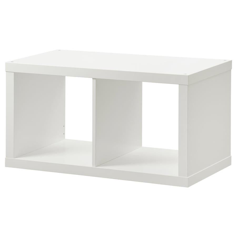 IKEA Kallax vakkenkast, 2 vakken wit, Huis en Inrichting, Kasten | Boekenkasten, Ophalen, Nieuw, 50 tot 100 cm, Minder dan 100 cm