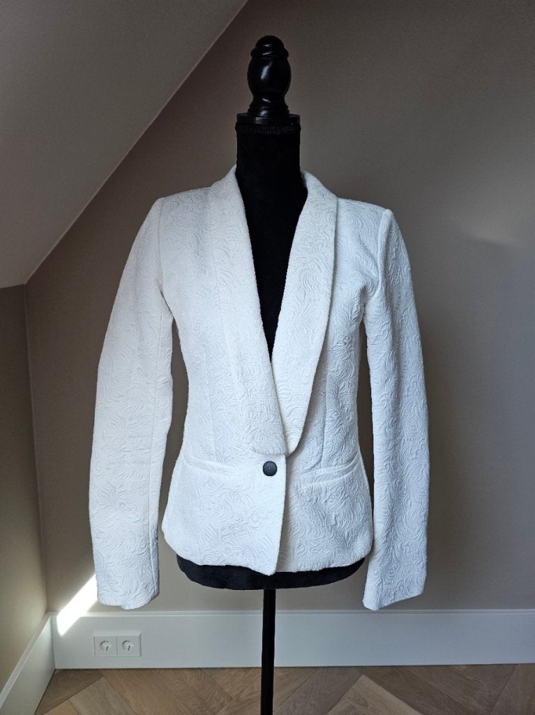 witte blazer H&M, Maat 38/40 (M), H&M, Wit, Ophalen of Verzenden