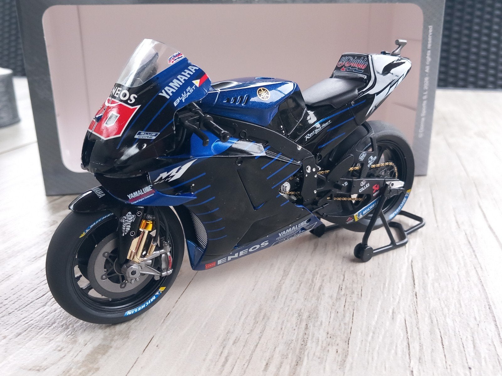Yamaha YZR-M1 MotoGP #20 Fabio Quartararo 2021 1/12, Ophalen of Verzenden, Nieuw, 1:9 t/m 1:12, Motor
