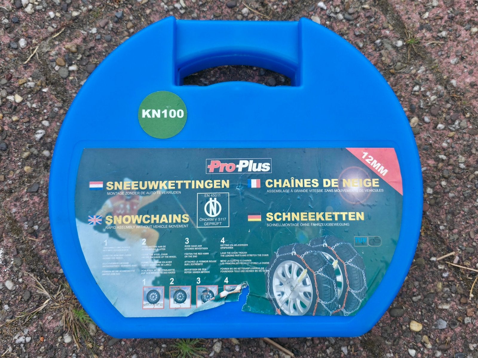 Sneeuwkettingen proplus kn100 12mm, Ophalen, Zo goed als nieuw
