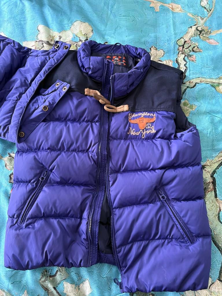 Scotch en Soda Bodywarmer Maat 152 - Geborduurd R, Ophalen of Verzenden, Zo goed als nieuw, Jongen, Jas