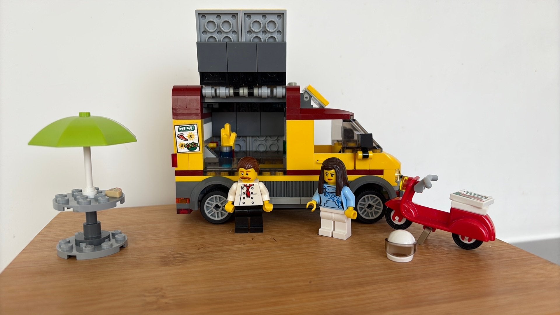 Lego City Pizza Van 60150 compleet zgan, City, Compleet, Lego, Ophalen of Verzenden