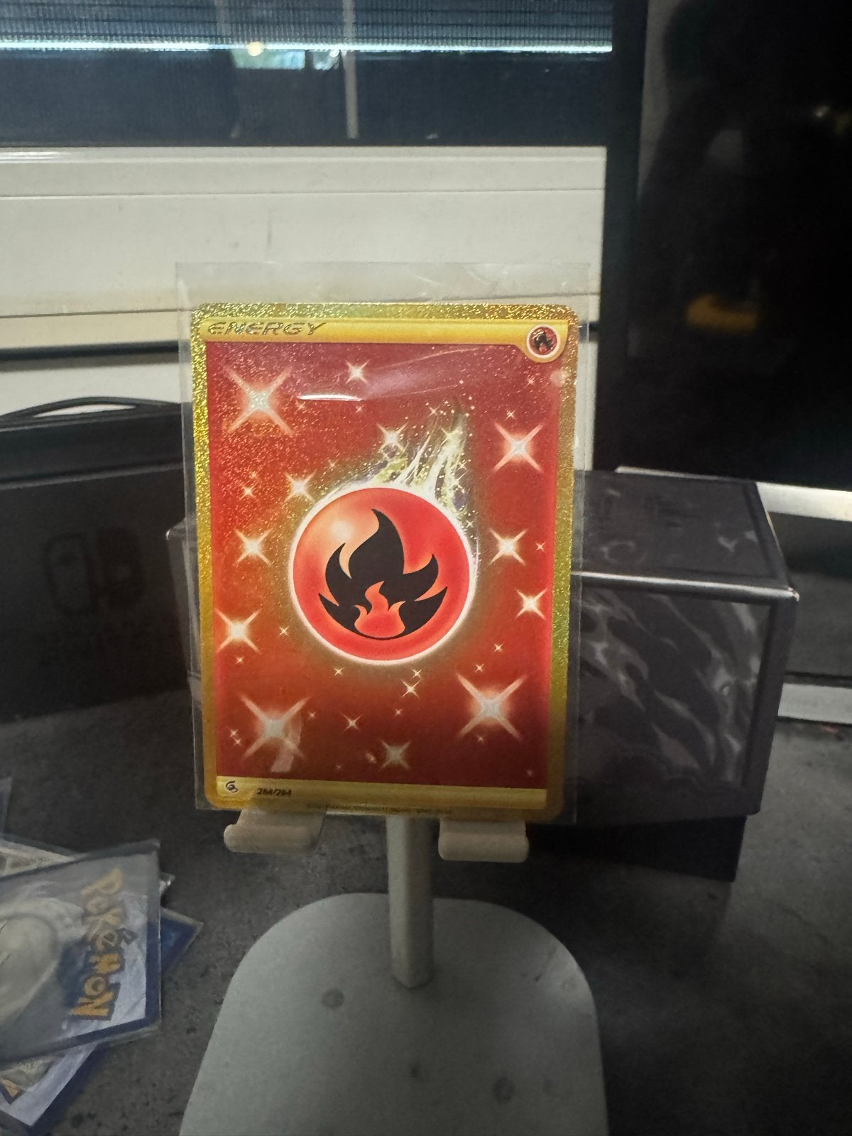 Pokémon TCG: Gouden Vuur Energie Kaart (Foil), Hobby en Vrije tijd, Verzamelkaartspellen | Pokémon, Ophalen of Verzenden, Zo goed als nieuw