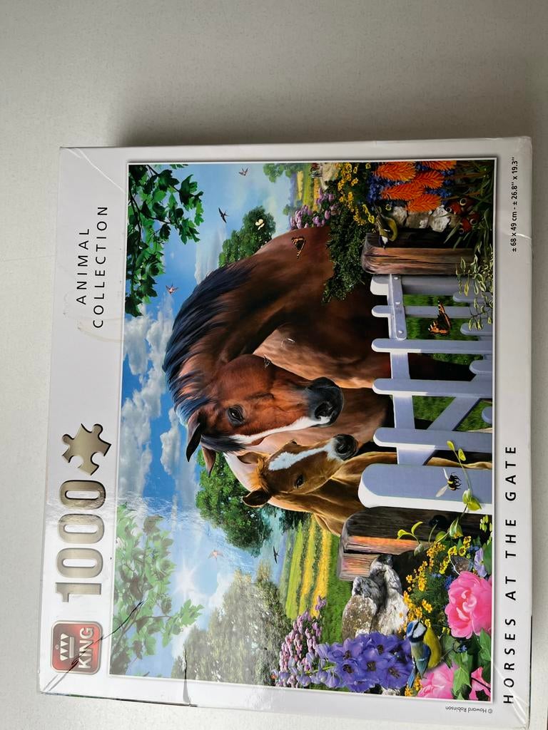 3 kleurrijke puzzels van 1000 stukjes - King Collection, Ophalen, 500 t/m 1500 stukjes, Nieuw, Legpuzzel