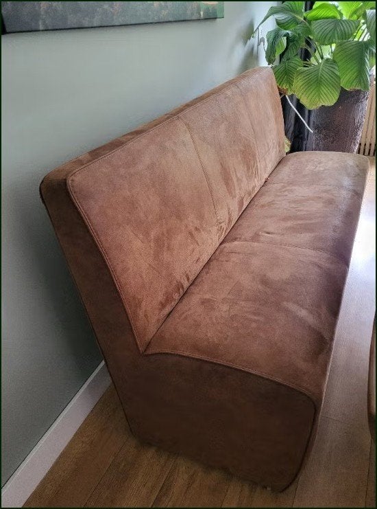eetkamer bank 170 cm, Huis en Inrichting, Ophalen, Gebruikt, Leer, Minder dan 4 stoelen