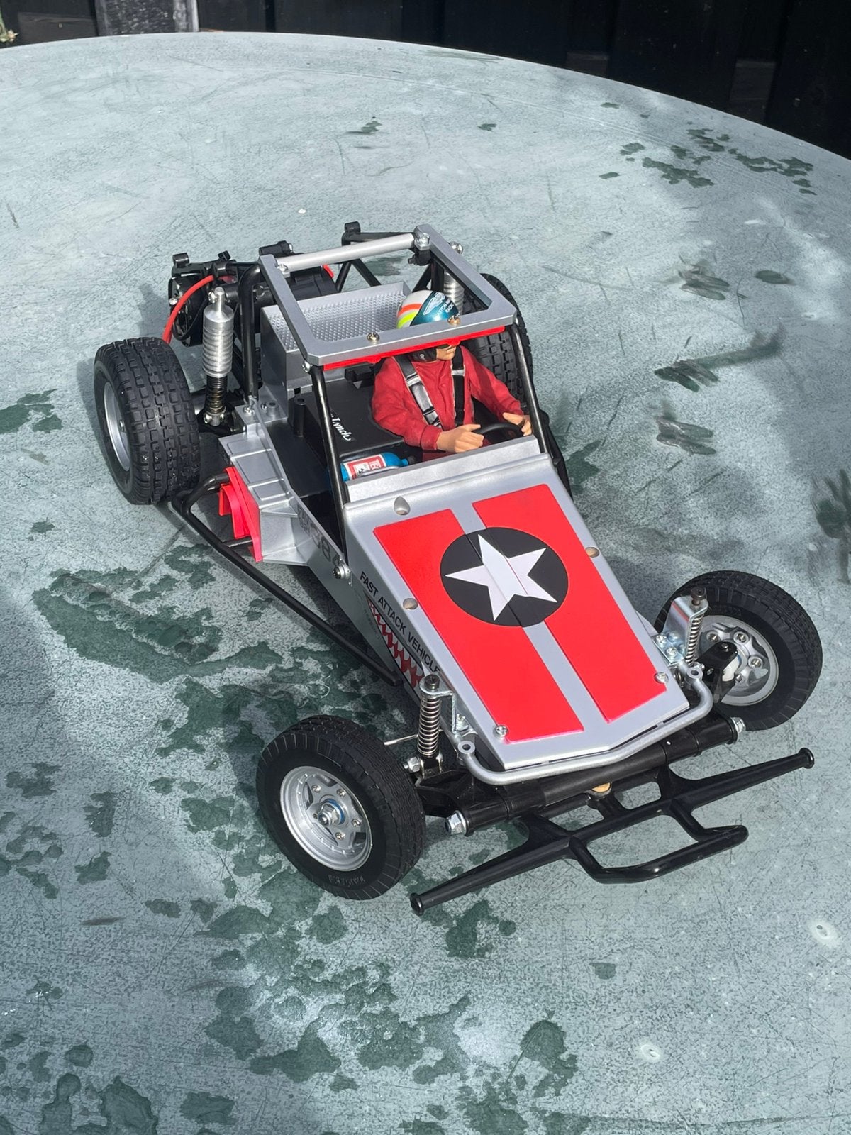 1:10 Tamiya Fast Attack Vehicle rc retro buggy, Hobby en Vrije tijd, Ophalen of Verzenden, Auto offroad