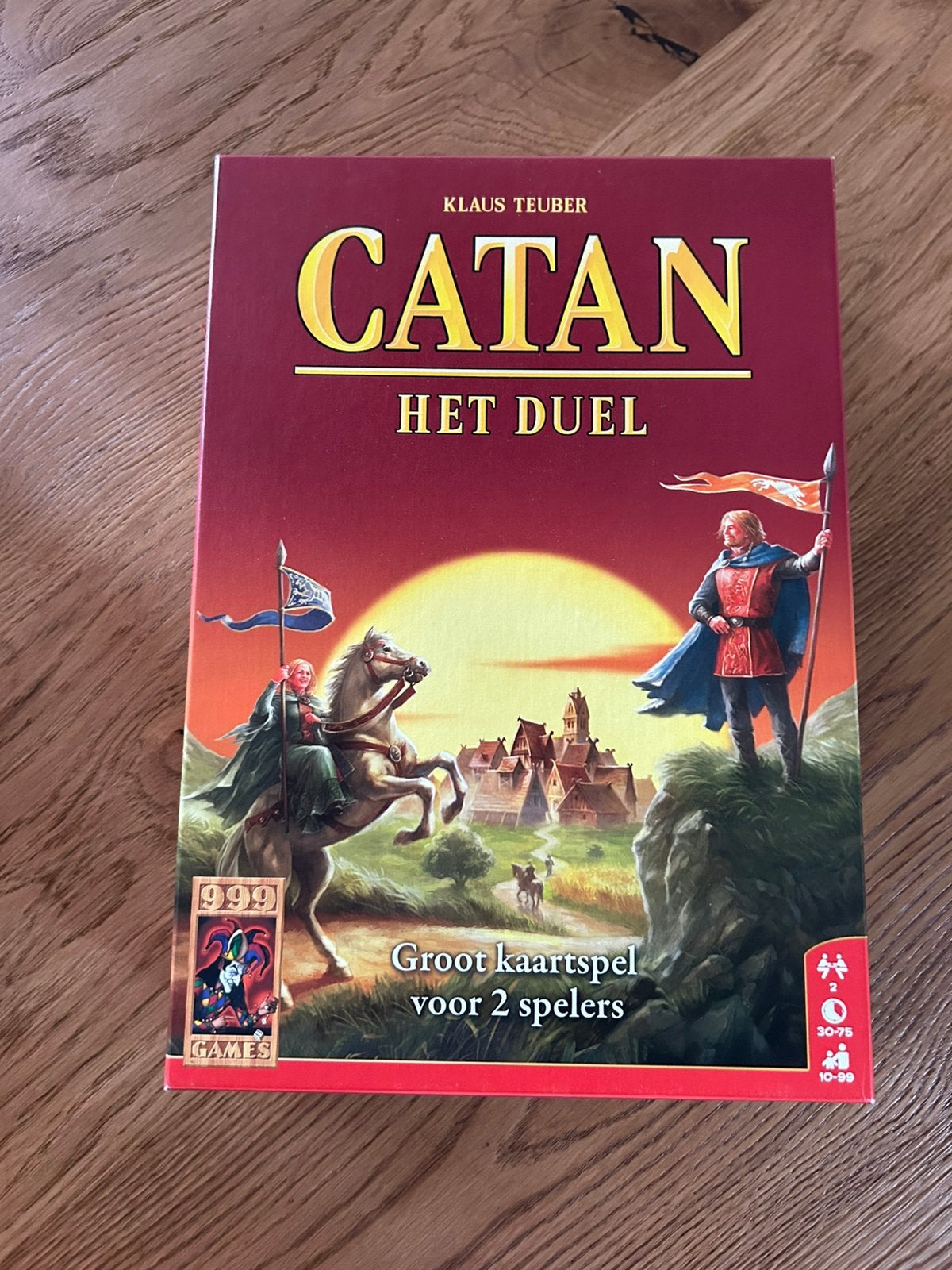 Spel Catan Duel, Hobby en Vrije tijd, Gezelschapsspellen | Kaartspellen, Ophalen, Zo goed als nieuw
