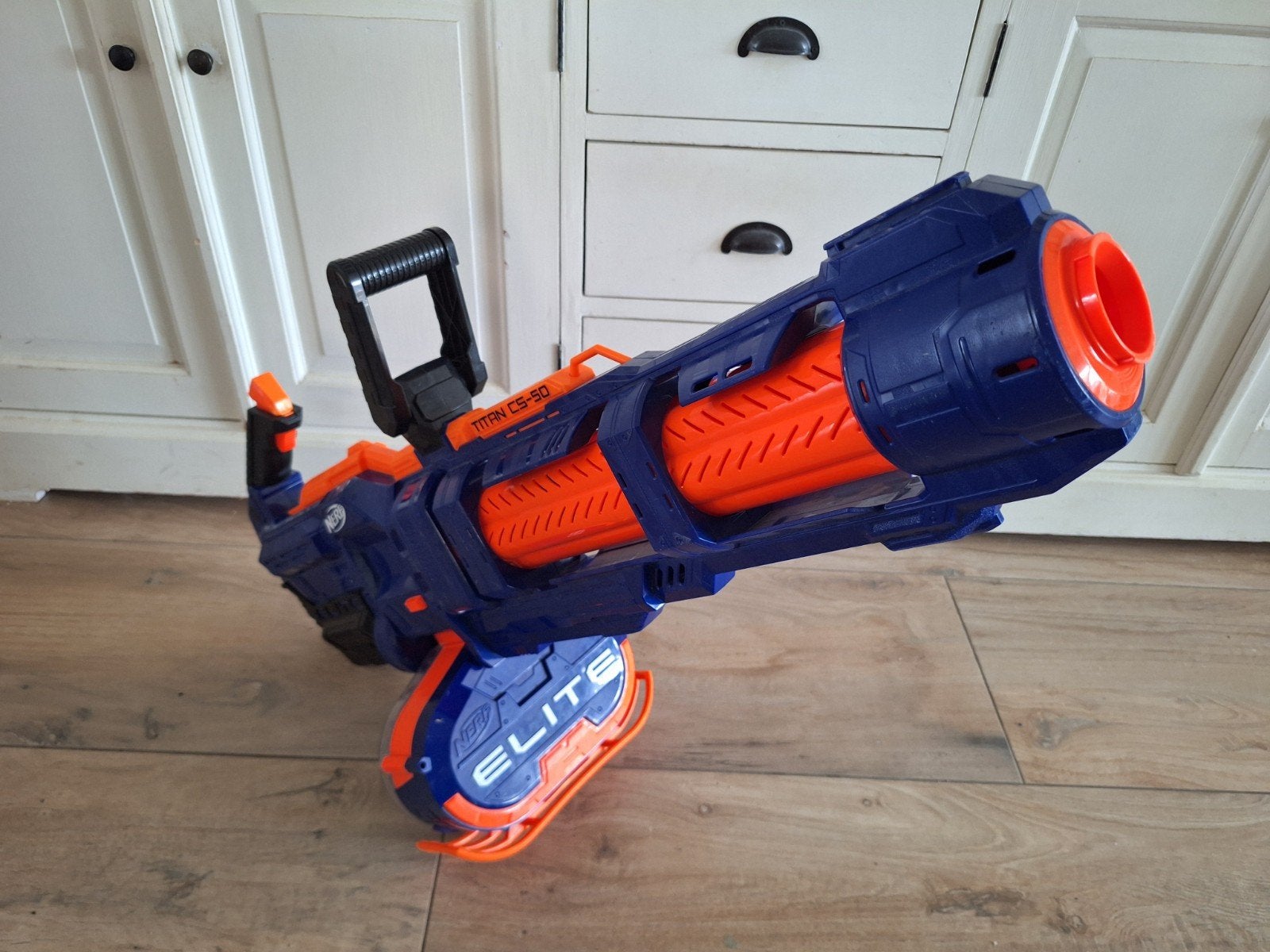 Nerf Elite Titan CS-50 Blaster - Zo goed als nieuw, Ophalen of Verzenden, Gebruikt, Jongen of Meisje