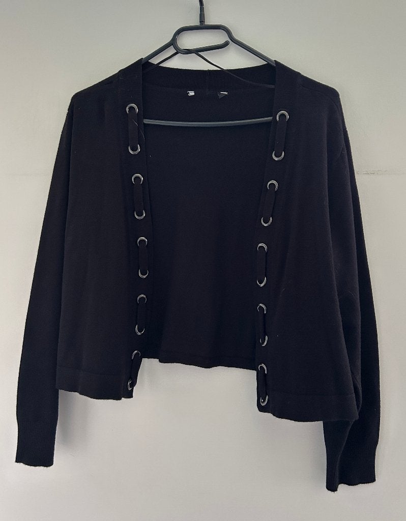 MS Mode zwart bolero vest / vestje mt 42, Zwart, Maat 42/44 (L), Ophalen of Verzenden, Zo goed als nieuw