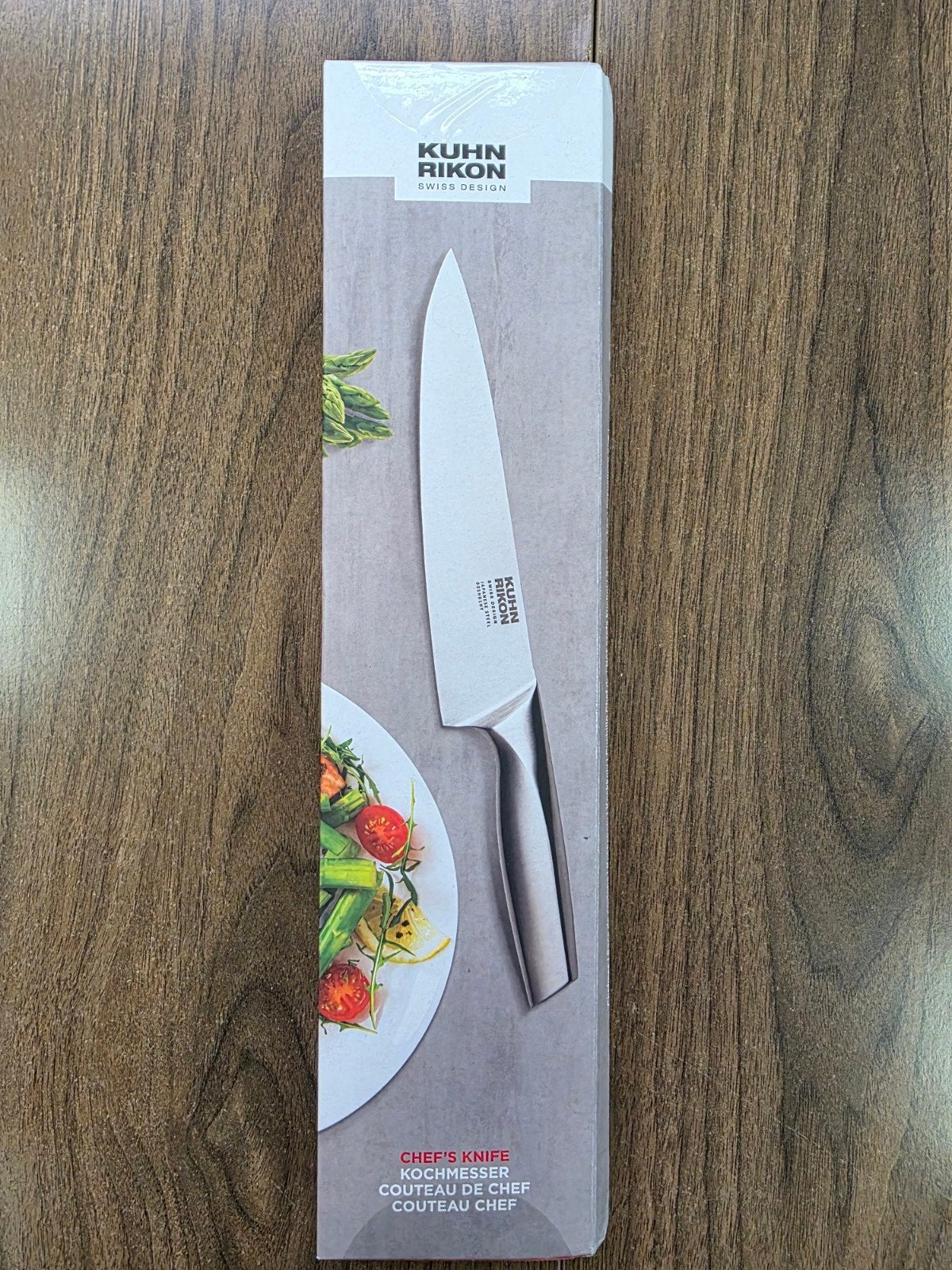 Kuhn Rikon Chef's Mes - Nieuw in verpakking, Overige typen, Ophalen of Verzenden, Metaal, Overige merken