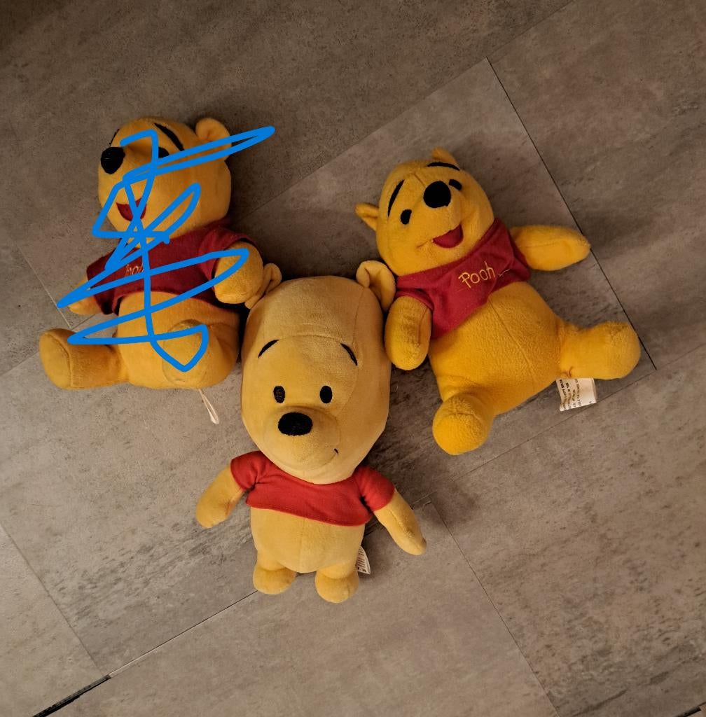 Winnie the Pooh knuffels - 2 stuks, Disney, Beer, Ophalen of Verzenden, Zo goed als nieuw