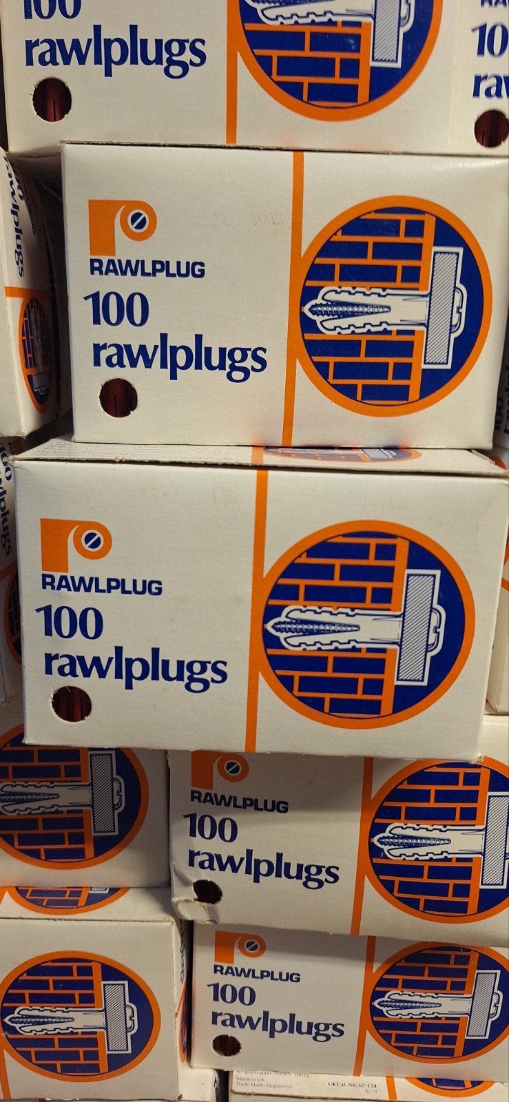 Rawlplug pluggen - 100 stuks per doos. 98 dozen.9800 stuks, Ophalen of Verzenden