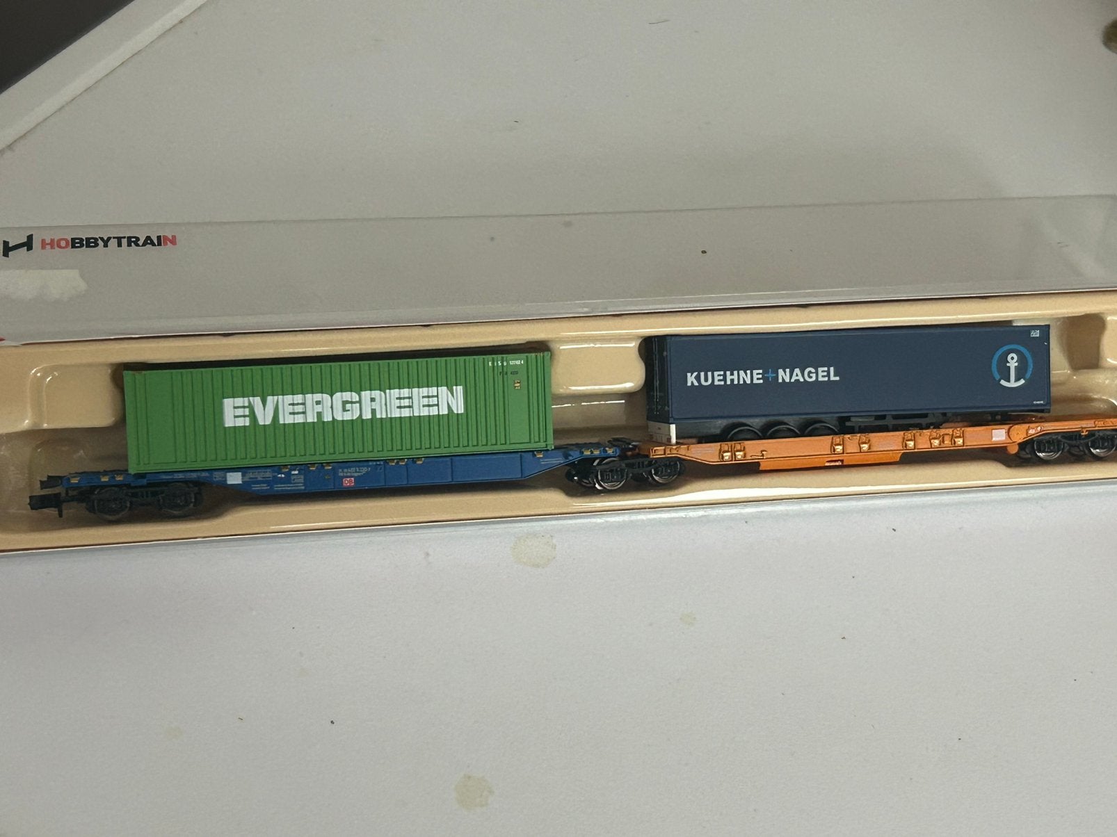 N Hobby train container wagon set, Overige merken, Gelijkstroom, Wagon, Ophalen of Verzenden