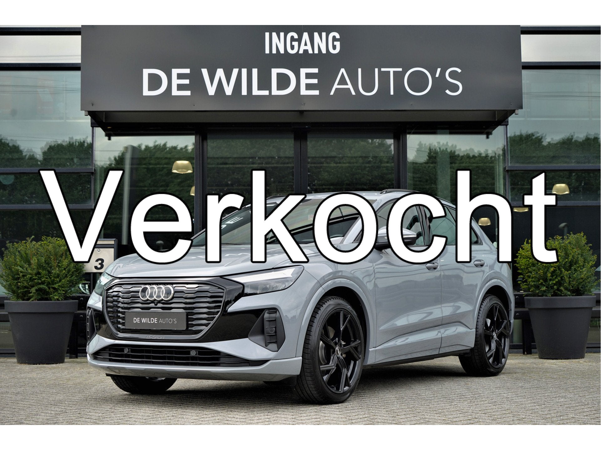 Audi Q4 e-tron 35 S Edition Kieselgrijs 21-inch Stoelverwarm, Auto's, Audi, Bedrijf, Te koop, Q4 e-tron, ABS, Airbags, Airconditioning