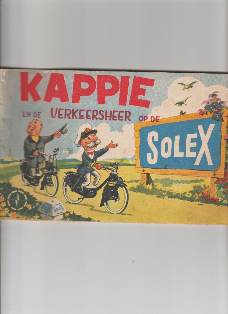 Kappie en de Verkeersheer op de Solex - Vintage Stripboek, Eén stripboek, Ophalen of Verzenden, Onbekend, Gelezen