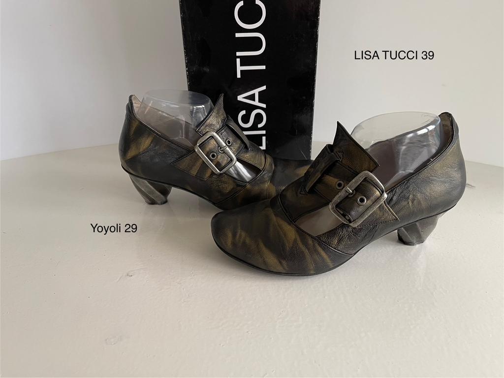 29) Lisa Tucci 39 leren pumps  zwart met, Kleding | Dames, Schoenen, Pumps, Zwart, Ophalen of Verzenden, Zo goed als nieuw